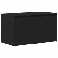 panchina con cassetto Nero 80 x 40 x 45 cm Legno multistrato 862701