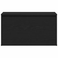 panchina con cassetto Nero 80 x 40 x 45 cm Legno multistrato 862701