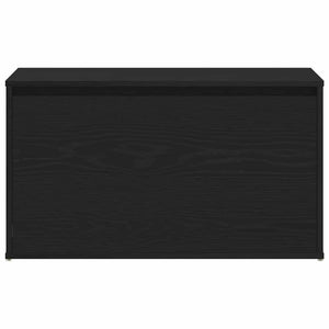 panchina con cassetto Nero 80 x 40 x 45 cm Legno multistrato 862701