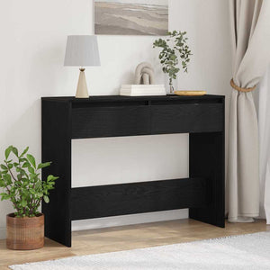 Tavolo consolle con cassetto Rovere nero 100 x 35 x 76.5 cm 862708