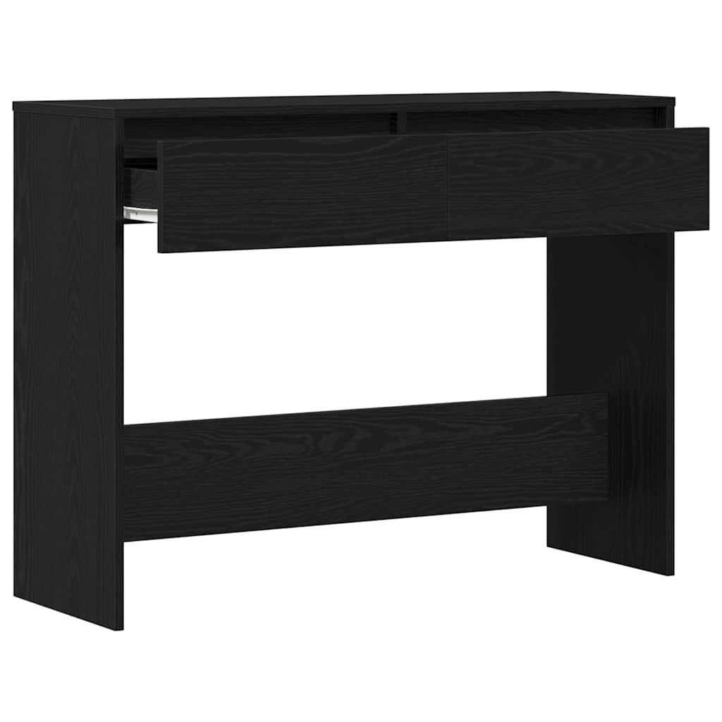 Tavolo consolle con cassetto Rovere nero 100 x 35 x 76.5 cm 862708