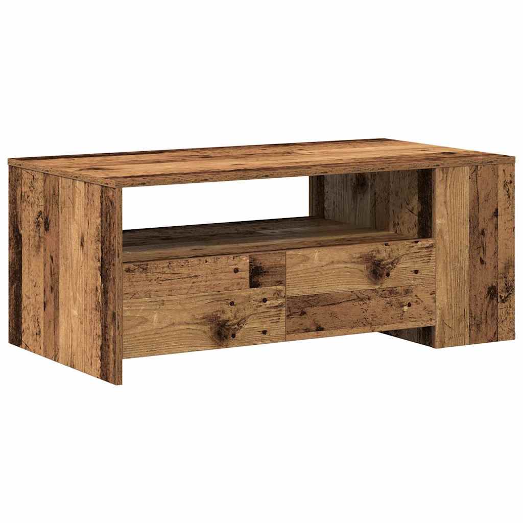 Tavolino da Salotto-Tavolino da soggiorno-Tavolo Legno vecchio 102 x 55 x 43,5 cm