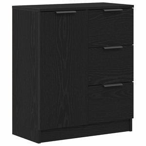Credenza con cassetto Nero 60 x 30 x 70 cm Legno multistrato 862737