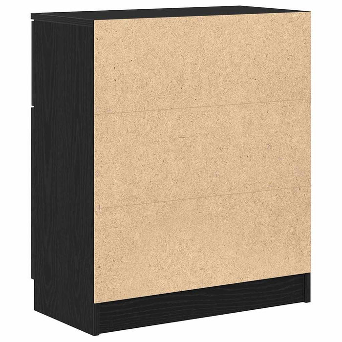 Credenza con cassetto Nero 60 x 30 x 70 cm Legno multistrato 862738