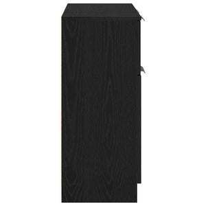 Credenza con cassetto Nero 60 x 30 x 70 cm Legno multistrato 862738
