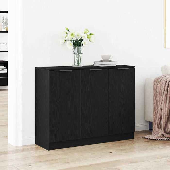 Credenza Nero 90.5 x 30 x 70 cm Legno multistrato 862740