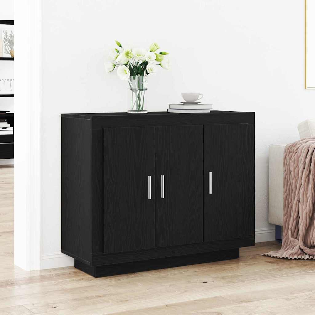 Credenza Nero 92 x 35 x 75 cm Legno multistrato 862750