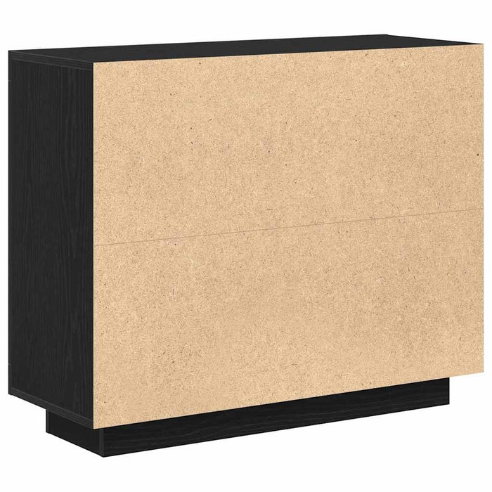 Credenza Nero 92 x 35 x 75 cm Legno multistrato 862750