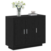 Credenza Nero 92 x 35 x 75 cm Legno multistrato 862750