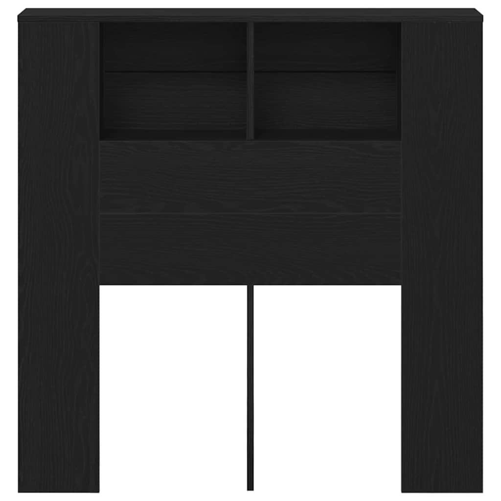 Testata del letto Rovere nero 100 x 19 x 104.5 cm 862756