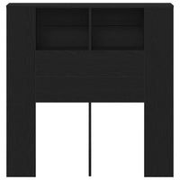 Testata del letto Rovere nero 100 x 19 x 104.5 cm 862756
