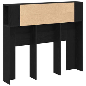 Testata del letto Rovere nero 120 x 19 x 104,5 cm 862757