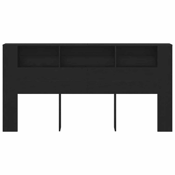 Testata del letto Rovere nero 200 x 18,5 x 104,5 cm 862760