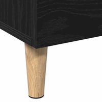 Credenza con cassetto Nero 70 x 31 x 115 cm Legno multistrato 862763