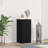 Mobile per scarpe con lo scaffale Rovere nero 29.5 x 35 x 70 cm 862778