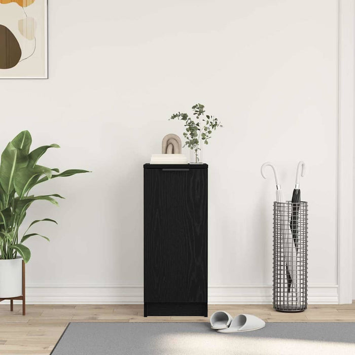 Mobile per scarpe con lo scaffale Rovere nero 29.5 x 35 x 70 cm 862778