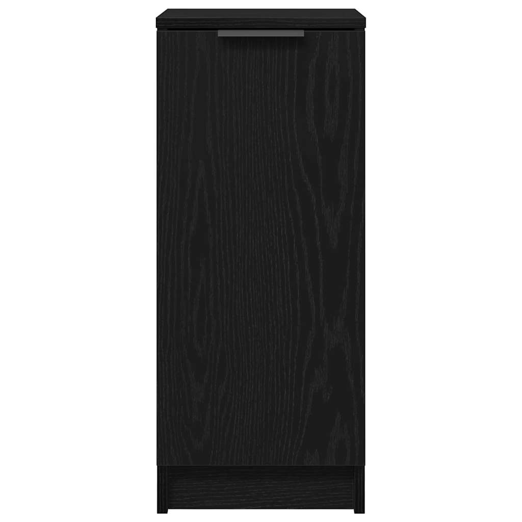 Mobile per scarpe con lo scaffale Rovere nero 29.5 x 35 x 70 cm 862778