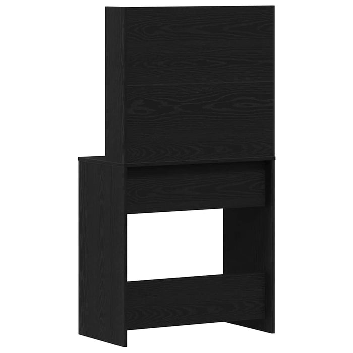Tavolo da Trucco con cassetto Rovere nero 74.5 x 40 x 141 cm 862782