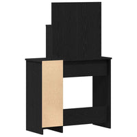 Tavolo da Trucco con cassetto Rovere nero 86.5 x 35 x 136 cm 862783