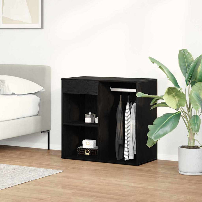 Mobiletto Cosmetico con cassetto Rovere nero 80 x 40 x 75 cm 862787
