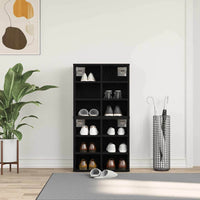 Scarpiera  - Set di 2 in rovere nero - 52,5 x 30 x 50 cm 862790