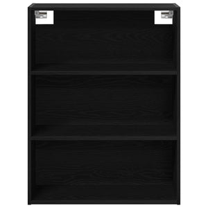 Armadio da Muro Appeso Rovere Nero 69.5 x 32.5 x 90 cm 862794