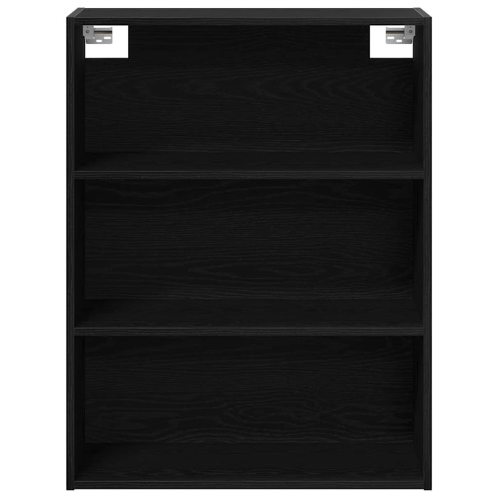 Armadio da Muro Appeso Rovere Nero 69.5 x 32.5 x 90 cm 862794