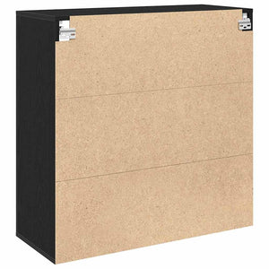Armadietto a muro Rovere nero 80 x 33 x 80 cm Legno multistrato 862803