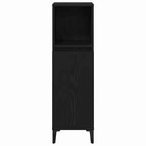 Mobile da Bagno Rovere nero 30 x 30 x 100 cm Legno multistrato 862808