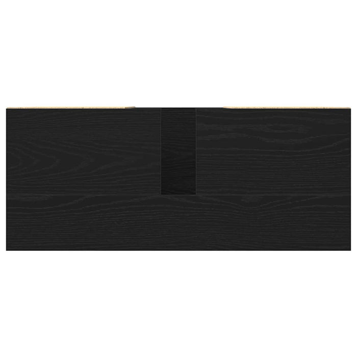 Armadio sottolavello con cassetto Rovere nero 80 x 33 x 60 cm 862813