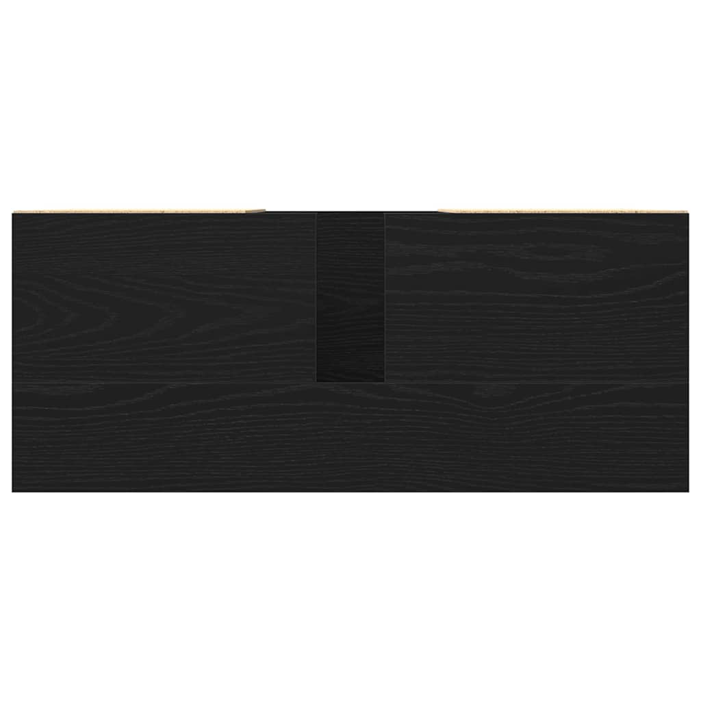 Armadio sottolavello con cassetto Rovere nero 80 x 33 x 60 cm 862814