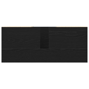 Armadio sottolavello con cassetto Rovere nero 80 x 33 x 60 cm 862814