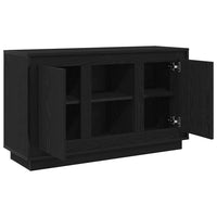 Credenza-Buffet-Armadio da cucina Rovere Nero 102 x 35 x 60 cm Legno multistrato