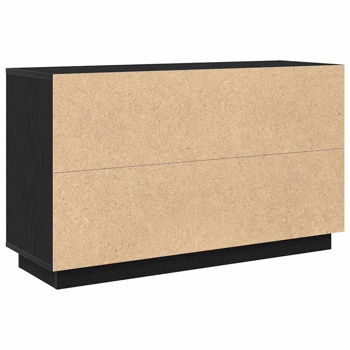 Credenza-Buffet-Armadio da cucina Rovere Nero 102 x 35 x 60 cm Legno multistrato