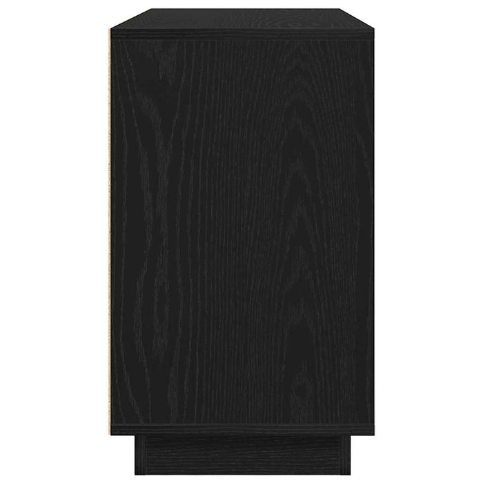 Credenza-Buffet-Armadio da cucina Rovere Nero 102 x 35 x 60 cm Legno multistrato