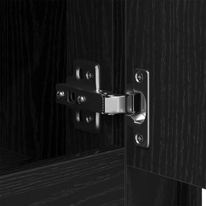 Credenza Rovere nero 102 x 35 x 55 cm Legno multistrato 862816