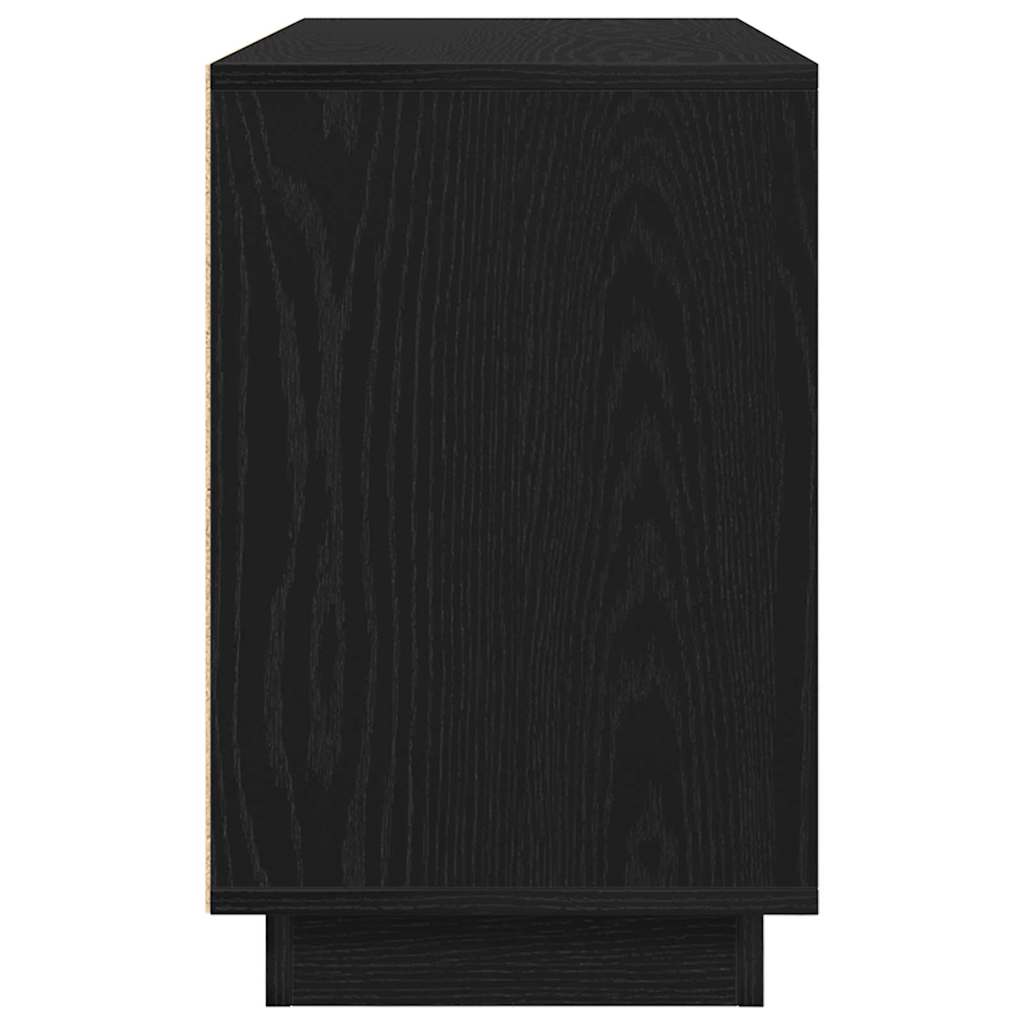 Credenza Rovere nero 102 x 35 x 55 cm Legno multistrato 862816
