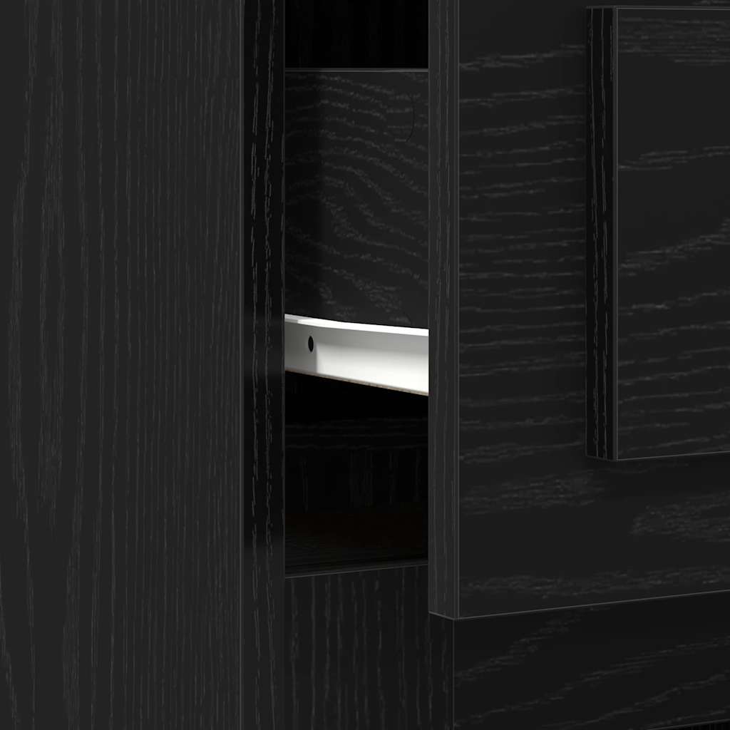 Scrivania Rovere nero 50 x 115 x 75 cm Legno multistrato 862824