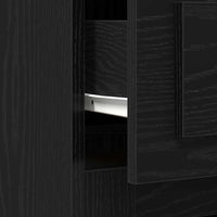 Scrivania Rovere nero 50 x 115 x 75 cm Legno multistrato 862824