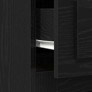 Scrivania Rovere nero 50 x 115 x 75 cm Legno multistrato 862824