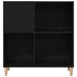 Mobile porta vinili Rovere nero 84.5 x 38 x 89 cm 862870