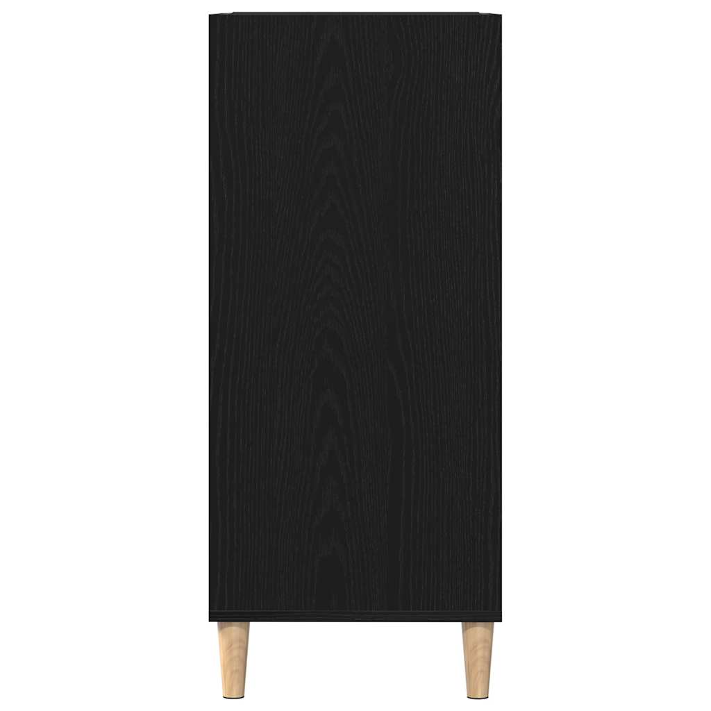 Mobile porta vinili Rovere nero 84.5 x 38 x 89 cm 862870