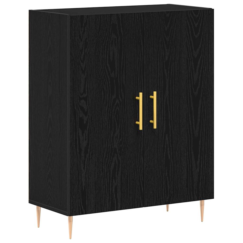 Credenza Rovere nero 69.5 x 34 x 90 cm Legno multistrato 862872