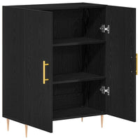Credenza Rovere nero 69.5 x 34 x 90 cm Legno multistrato 862872