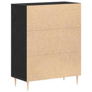 Credenza Rovere nero 69.5 x 34 x 90 cm Legno multistrato 862872