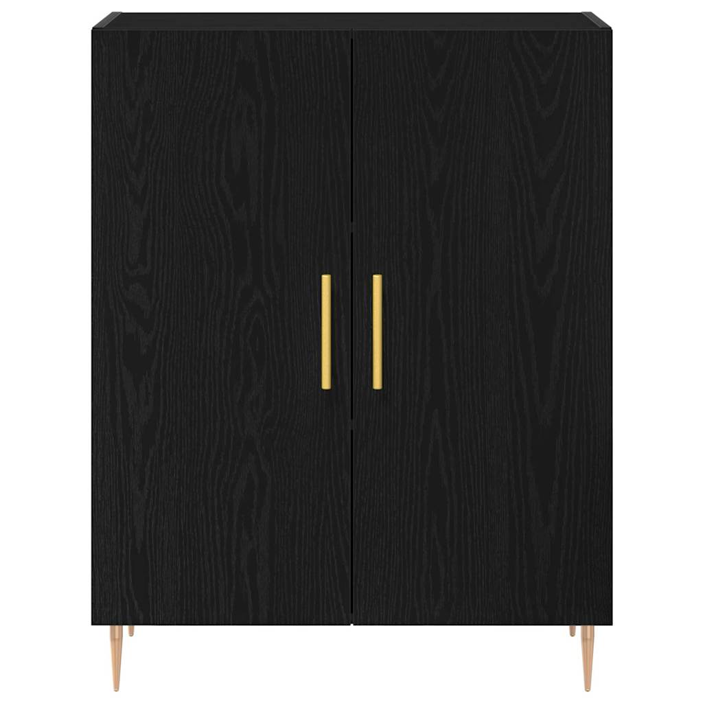 Credenza Rovere nero 69.5 x 34 x 90 cm Legno multistrato 862872