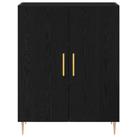 Credenza Rovere nero 69.5 x 34 x 90 cm Legno multistrato 862872