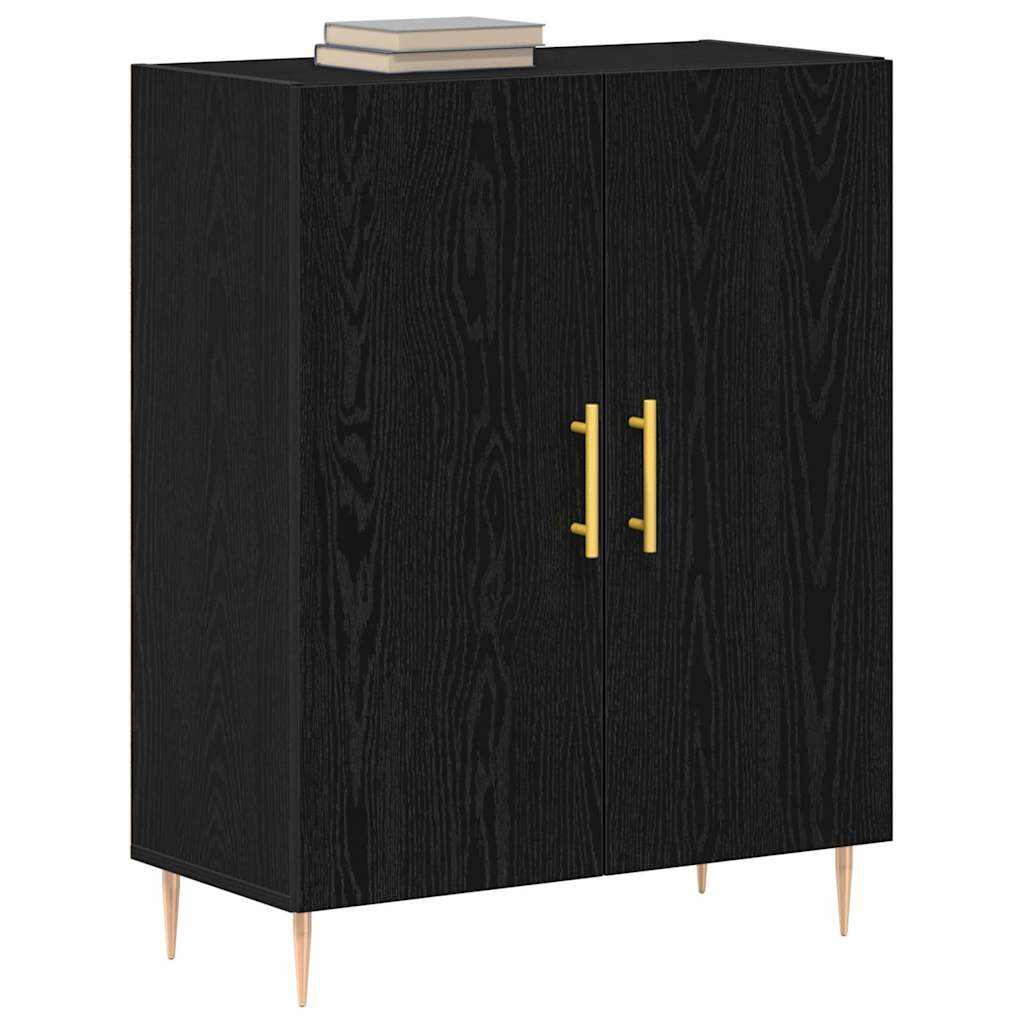 Credenza Rovere nero 69.5 x 34 x 90 cm Legno multistrato 862872