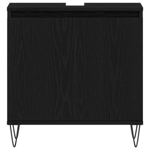 Mobile Lavabo Rovere Nero 58 x 33 x 60 cm Legno multistrato 862888