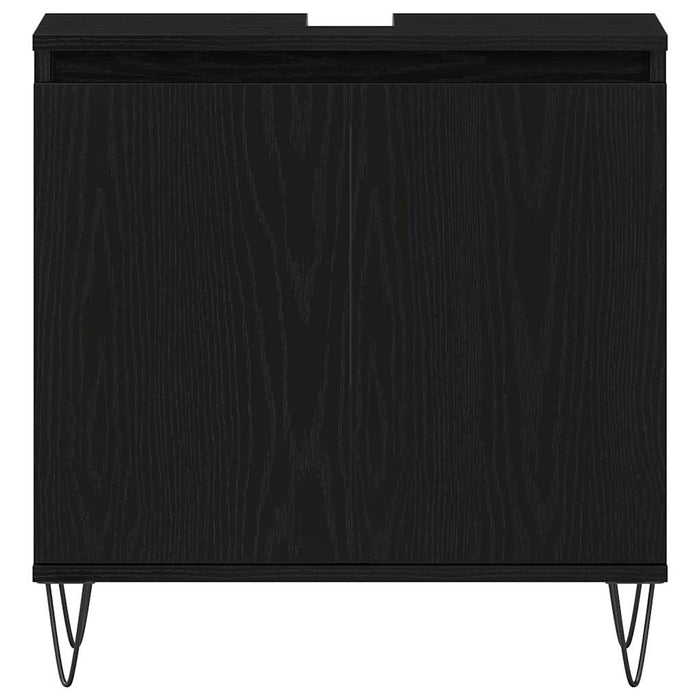 Mobile Lavabo Rovere Nero 58 x 33 x 60 cm Legno multistrato 862888